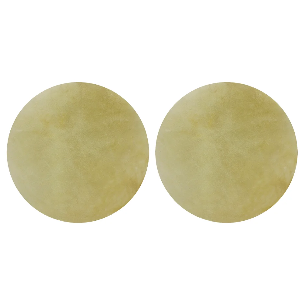 

2 Pcs Djembe Drum Skin Durable Head Covers Buffalo Replacement Accessories for Home Percussion Part