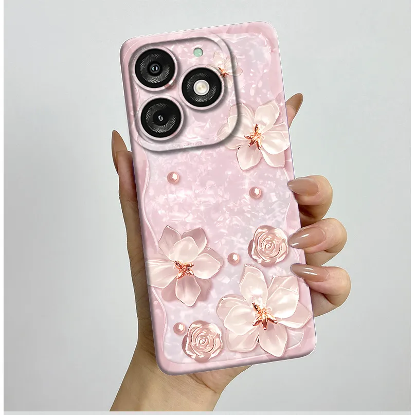 Pretty Butterfly Flowers Soft Silicone TPU Shockproof Phone Case Cover