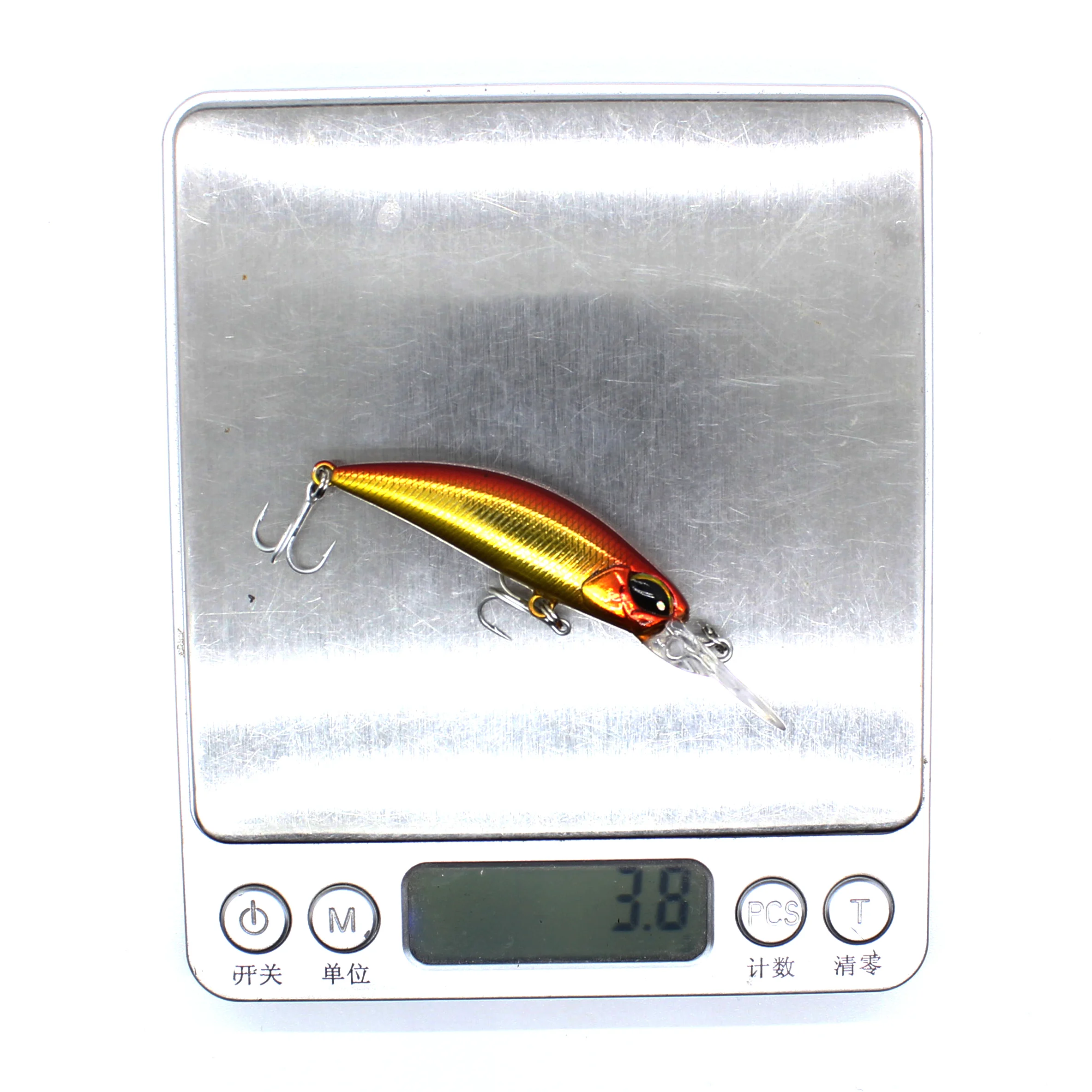 AOCLU-Harter Minnow-Kurbel köder, sinkender Schatten, harter Köder, Salzwasser-Angel köder, leicht gegossen, frisches Salzwasser, 70mm, 3,8g Tiefe 2,5 m – Detail 4