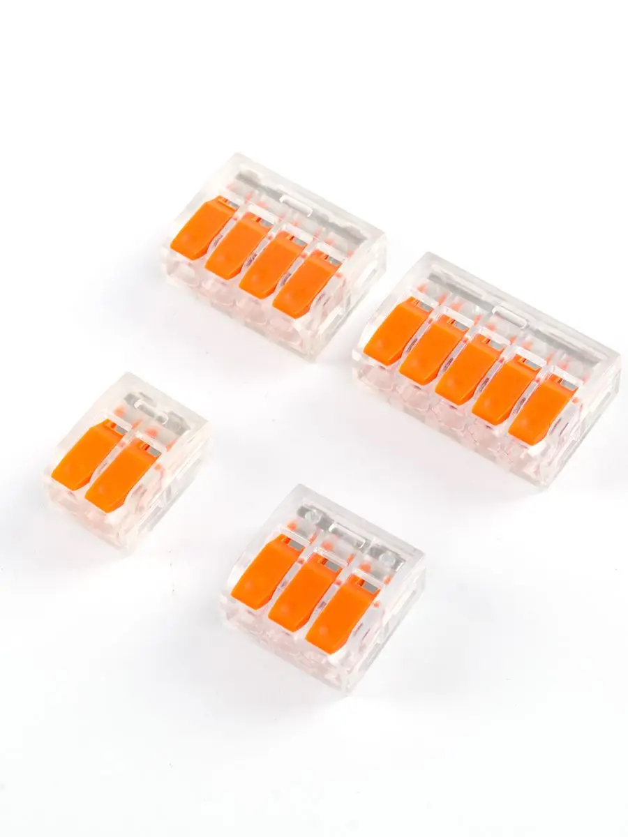 Description Picture 6 of item10Pcs Electrical Connectors Wire Block Clamp Terminal Cable Reusable Mini Quick Home Wire Terminal Connector PCT-412 PCT-413