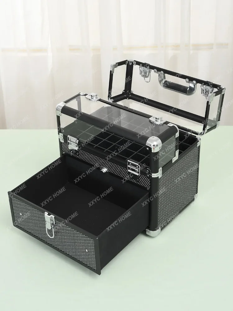 

Multi-Layer Large Capacity Portable Tattoo Toolbox out Makeup Fixing Artist Cosmetic Case