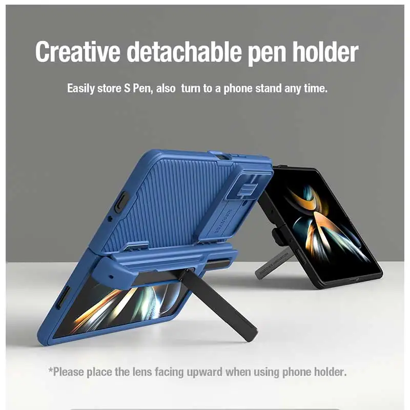 Nillkin for Samsung Z Fold 5 Case with Pen Holder CamShield Pro Camera Protection Cover for Samsung Galaxy Z Fold 5 5G Case 6