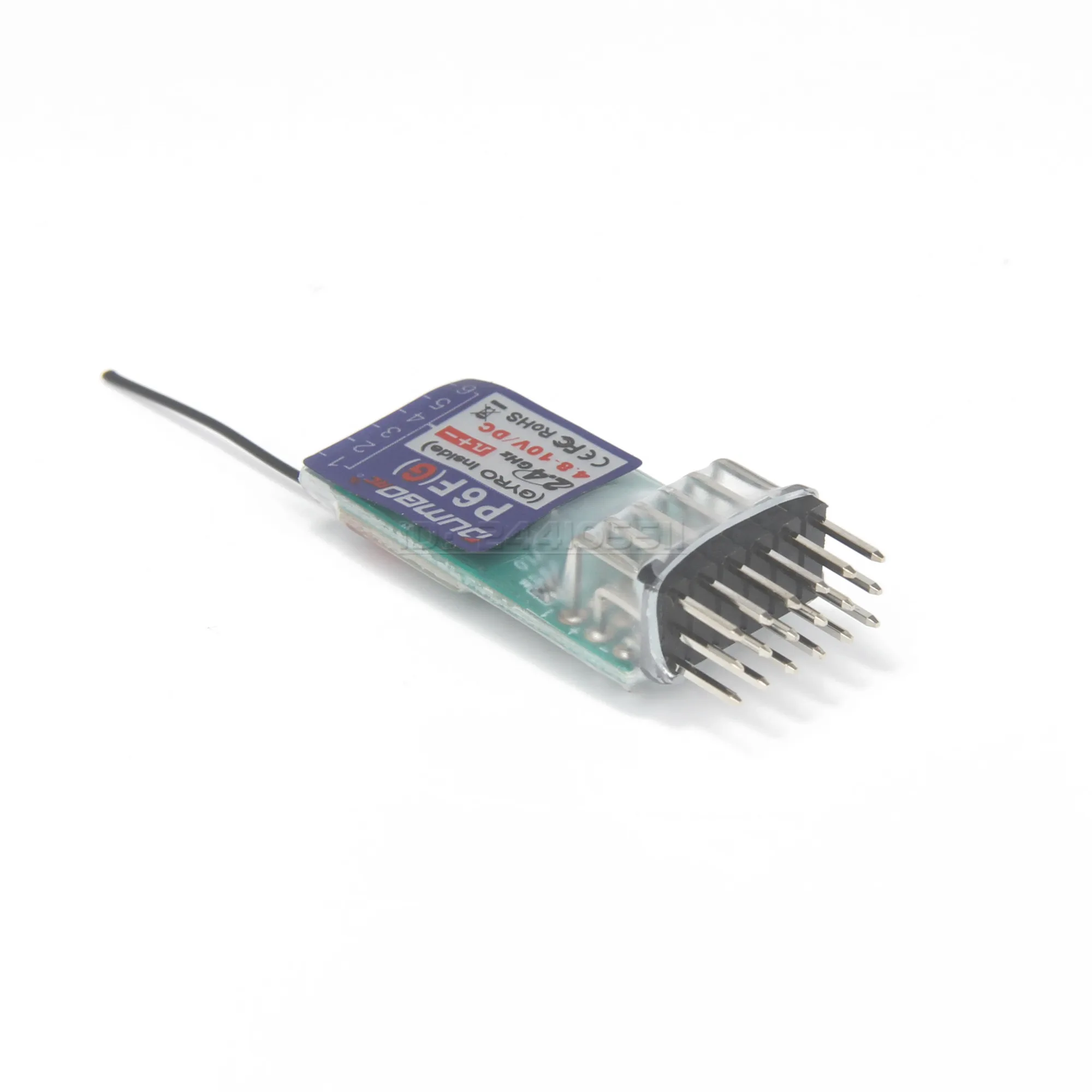 DUMBORC P6FG Mini P6F P6DC P6DCG 2,4G 6CH Empfänger Gyro für X6 X4 DDF-350 Sender Fernbedienung RC Auto boot LED Licht – Detail 8