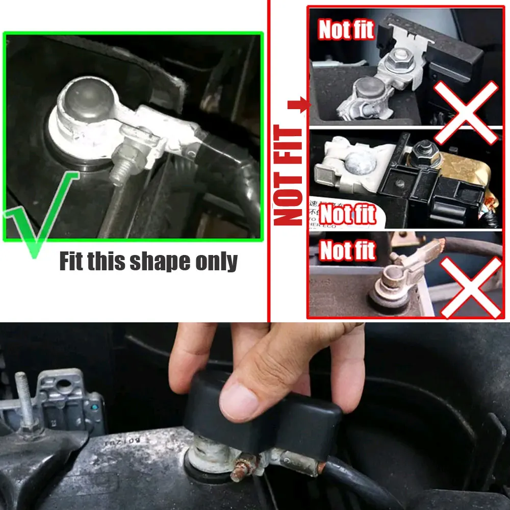 1pc Nissan Qashqai Dualis J10 2008-2013 Car Battery Negative Electrode Cover Car Negative Protection Cover Accessories