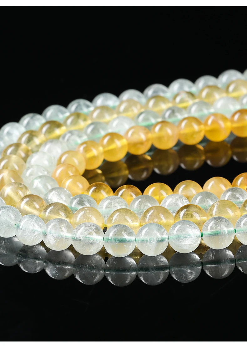 Natürliche Stein Mint Grün Fluorit Perle Runde Lose Spacer Perlen 8-14mm Für Schmuck Machen Diy Armband halskette Zubehör – Detail 5