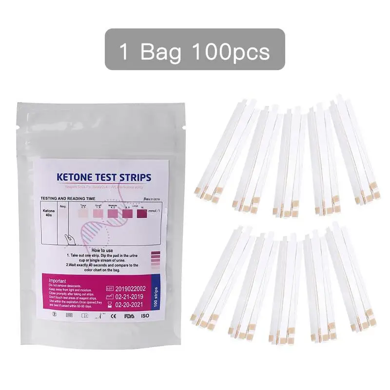 

Keto Ketone Test Strips 100pcs Reagent Strips For Urinalysis And Ketosis Measurement Ketone Tester For Keto Diet And Low Carb