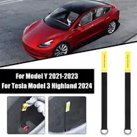 Rear Door Emergencies Safety Pull Rope For Tesla Highland 2024 For Model Y 2021-2023 Emergency Handle Car Accessory 2PCS 4