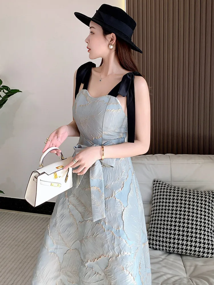 SMTHMA 2025 New Fashion Runway Summer Dress Women's Sexy