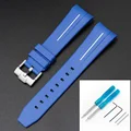 Blue white line