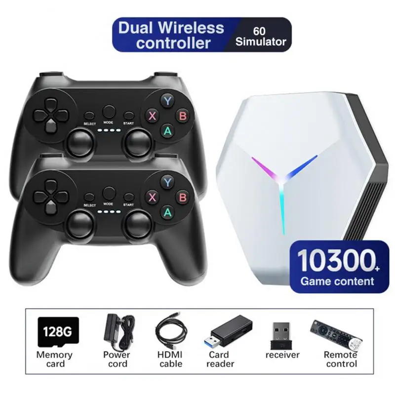 

X10 Video Game Console 4k Gamestick TV BOX 5G Dual System 2.4G Wireless Gamepad PSP N64 PS1 Emulators 128G 10000 Retro Games