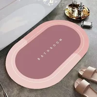 Absorbent Bathroom Bath Mat Anti-slip Shower Rug Quick Drying Bath Mats Kitchen Entrance Doormats Home Floormat Bathtub Carpet 1