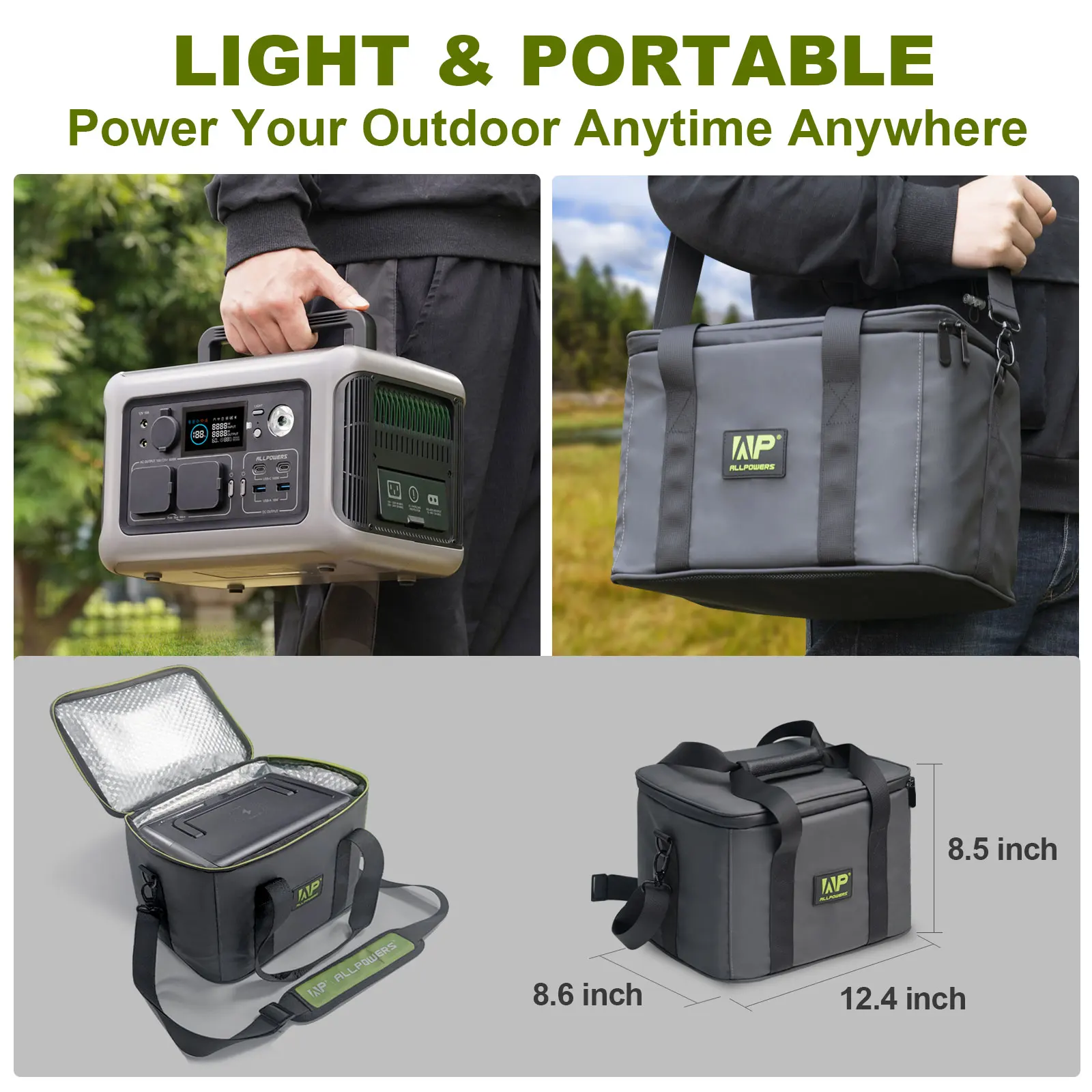 Centrale électrique portable ALLPOWERS R600—600W, 299Wh avec batterie  LiFeP04