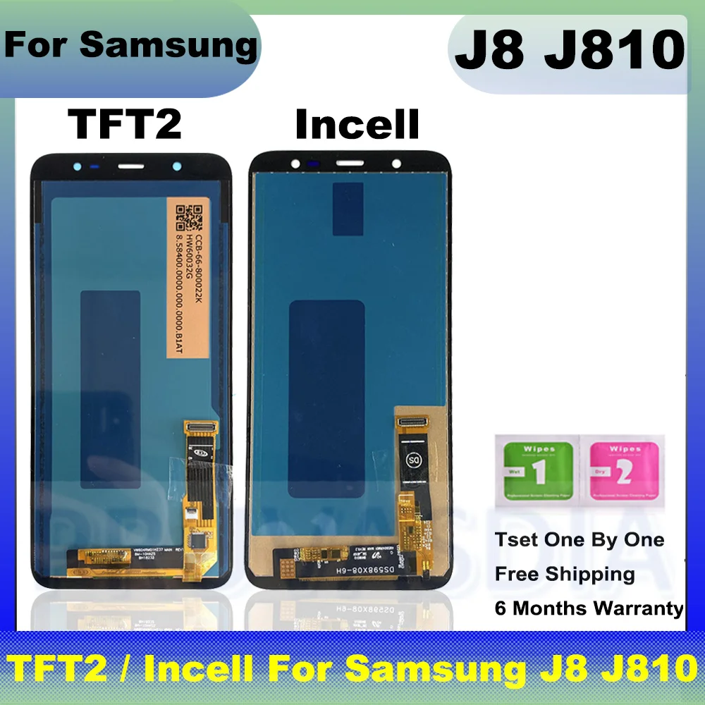 TFT2 / Incell Display J8 LCD for SAMSUNG Galaxy J8 2018 Touch Screen