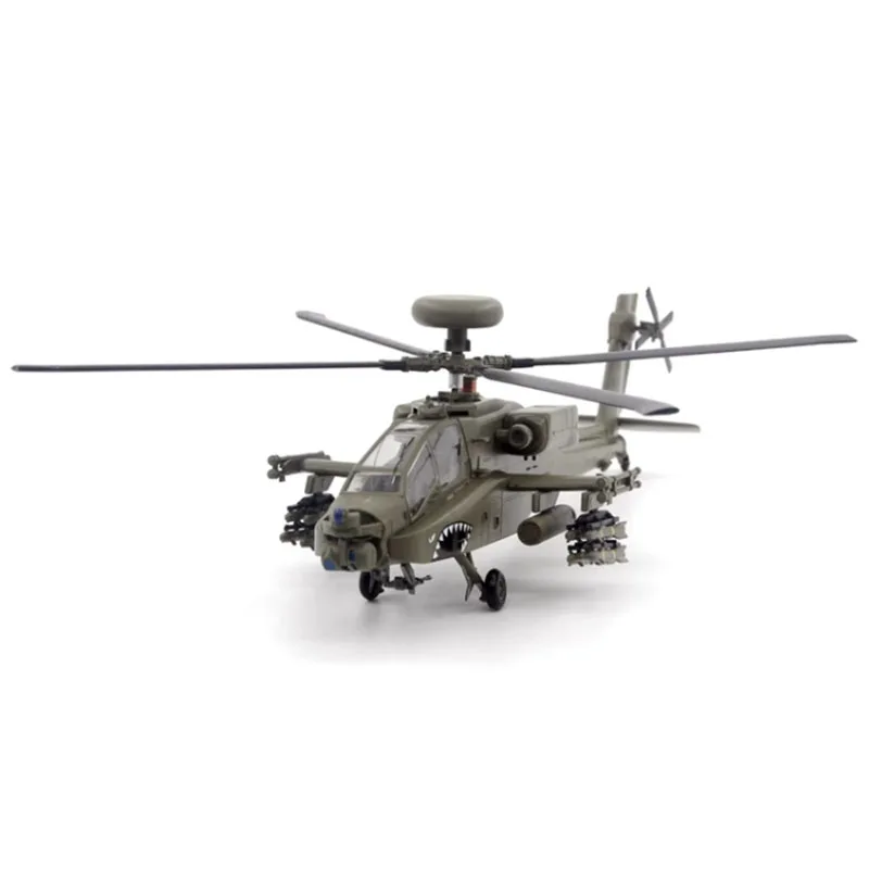 

Diecast 1:72 Scale U.S. Army AH-64D Helicopter Original Finished Plastic Airplane Model Simulation Static Collectible Toy Gift