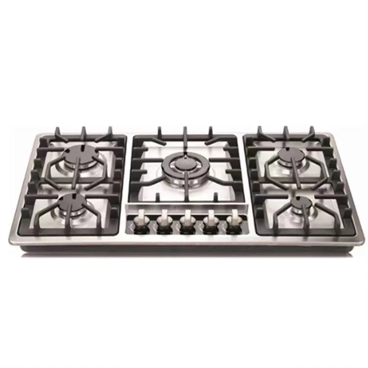 Five Burner Gas Stove Commercial Gas Stove Burner Countertop Kitchen 5 Cooker