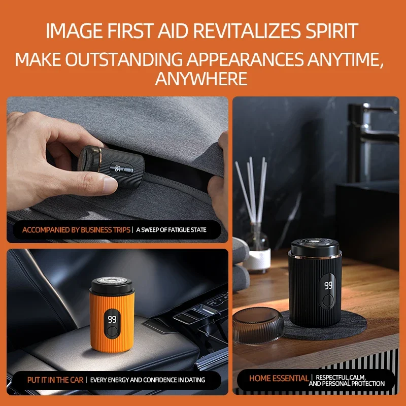 USB 충전 스마트 디지털 디스플레이 휴대용 전기 면도기, 여행용 미니 면도기, 바디 헤어 트리머 면도기, 남성용 선물