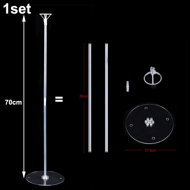 Balloon stand holder birthday party decoration set party balloon set birthday balloon set balloon arch set balloon arch kit 10/20 Set Clear Balloons Holder Sticks For Party Decoration