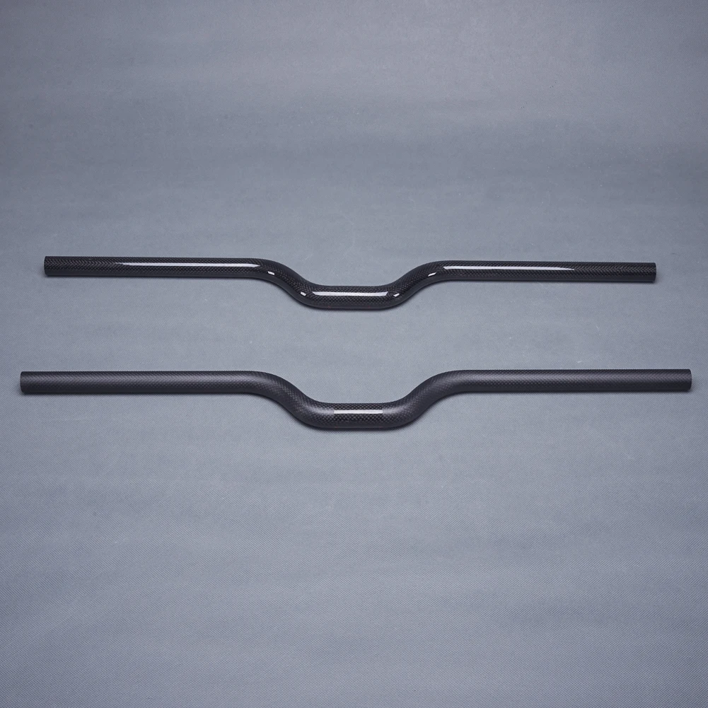 Glossy/Matte 3K Carbon Bicycle Handlebar 25.4mm U Style Handlebars MTB Kids' Folding BMX Handle bar Bike Parts 480mm-700mm