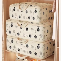 Clothes Quilt Storage Bag Dorm Room Essentials Storage Organizer Large Capacity Waterproof Moistureproof Closet Woven Bag 2