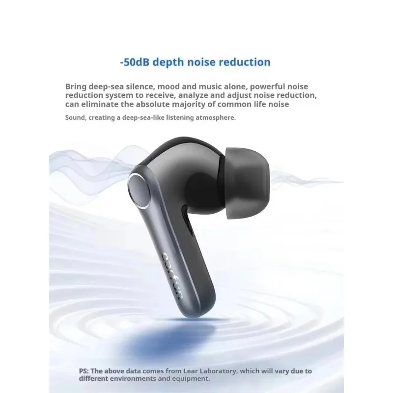 EarFun Air Pro4 Bluetooth-Kopfhörer, HI-FI, aktive Gerä...