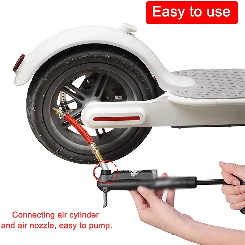 Tyre Valve Extension Adaptor Xiaomi Mijia M365 Tire Inflator Electric Scooter Air Pump Extended Nozzle Scooter Accessories