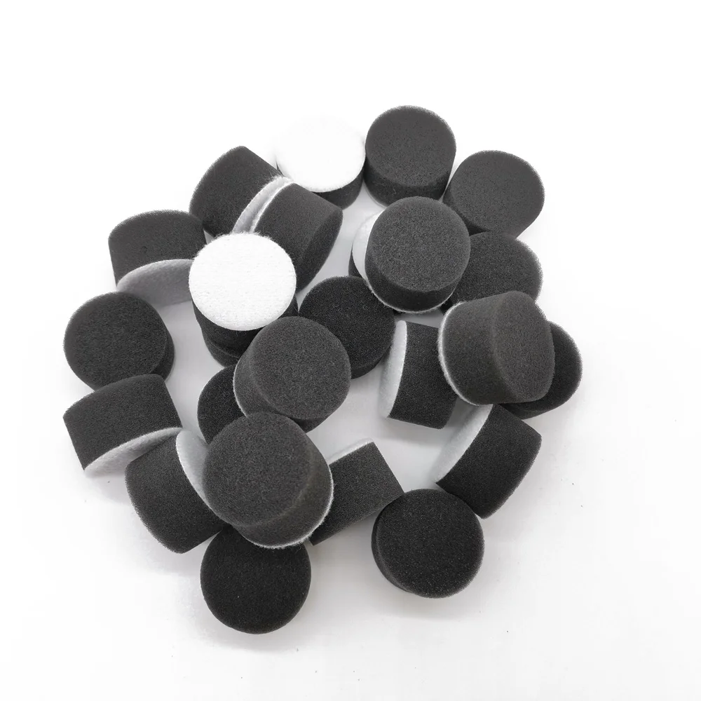 1/50pcs Mini Car Polisher 25mm Auto Detailing Buffing Polishing Pad Wax Sponge for M6 Backer Plate Use On Dremel Rotary Tools