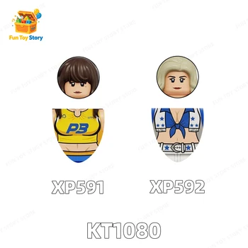 KT1080 Blocchi da Costruzione Assemblabili a Forma di Bambino Calciatore, Compatibili con Modelli di Terze Parti, Regalo per Appassionati e Collezionisti