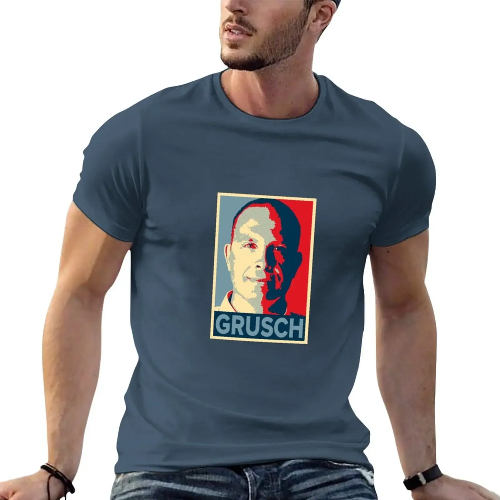 

Послойная футболка David Grusch, возвышенные заготовки, мужская одежда