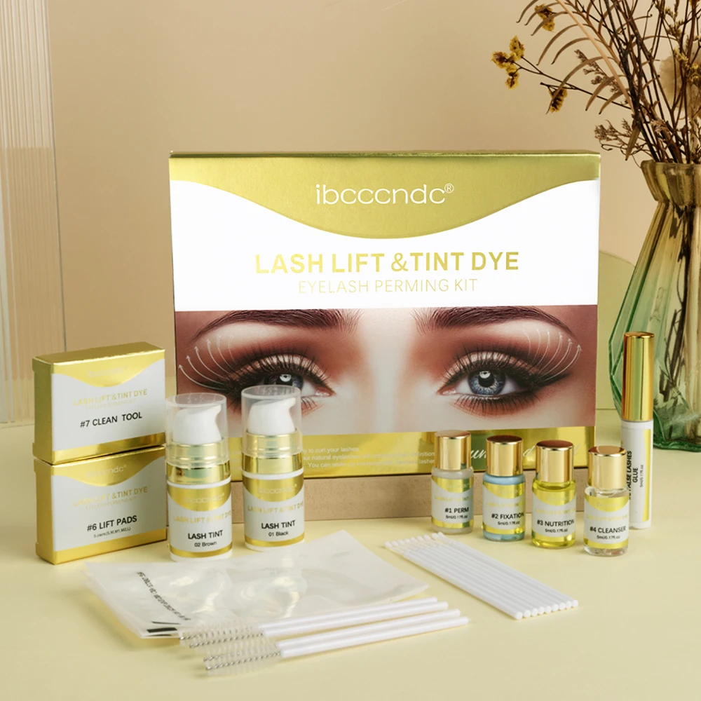 Lash Lift Tint Kit Set Permanente Per Ciglia Tintura Per Ciglia Semipermanente Strumento Per Arricciare Marrone Nero Adatto Per Uso Domestico In Salon