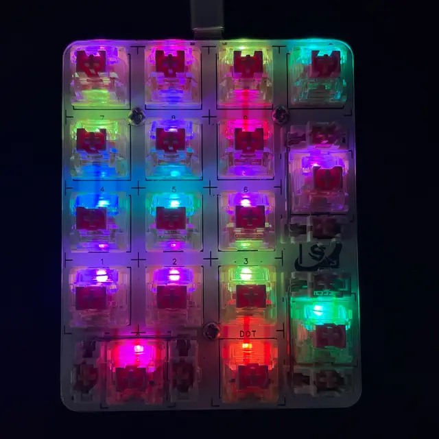 Digitális Billentyűzet Rgb Forró Dugó Mechanikus Testreszabott Készlet Tengely Tesztelő Kis Pad Pénzügyi Kialakítás
