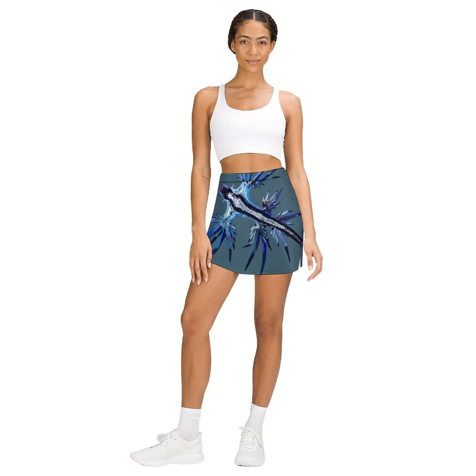 Blue Nudibranch Light Proof Trouser Skirt skirts luxury designer clothing women