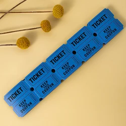 100-Piece Raffle Ticket Set for Events and Celebrations (Blue)