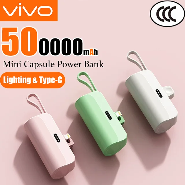 Batterie externe portable VIVO 500000mAh haute capacité, charge super rapide, pour tous les téléphones, nouvelle 1