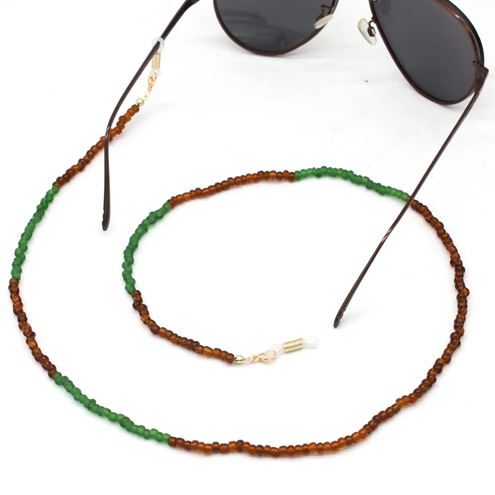 Multicolor Glass Beaded Eyeglass Chain Sunglasses Reading Glasses Strap Eyewear Cord Women's Glasses Accessories