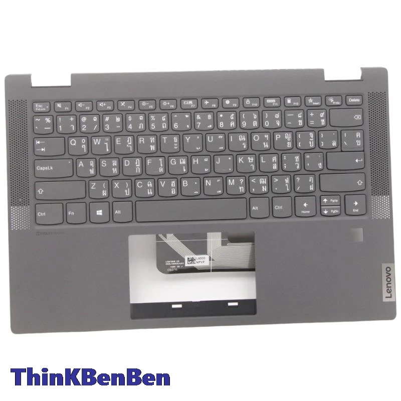 

TH Thai Keyboard Grey Upper Case Palmrest Shell Cover For Lenovo Ideapad Flex 5 14ITL05 14ARE05 14ALC05 14IIL05 5CB1C66478