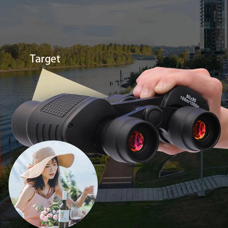 80X80 Binoculars Long Range HD High Power Telescope Portable