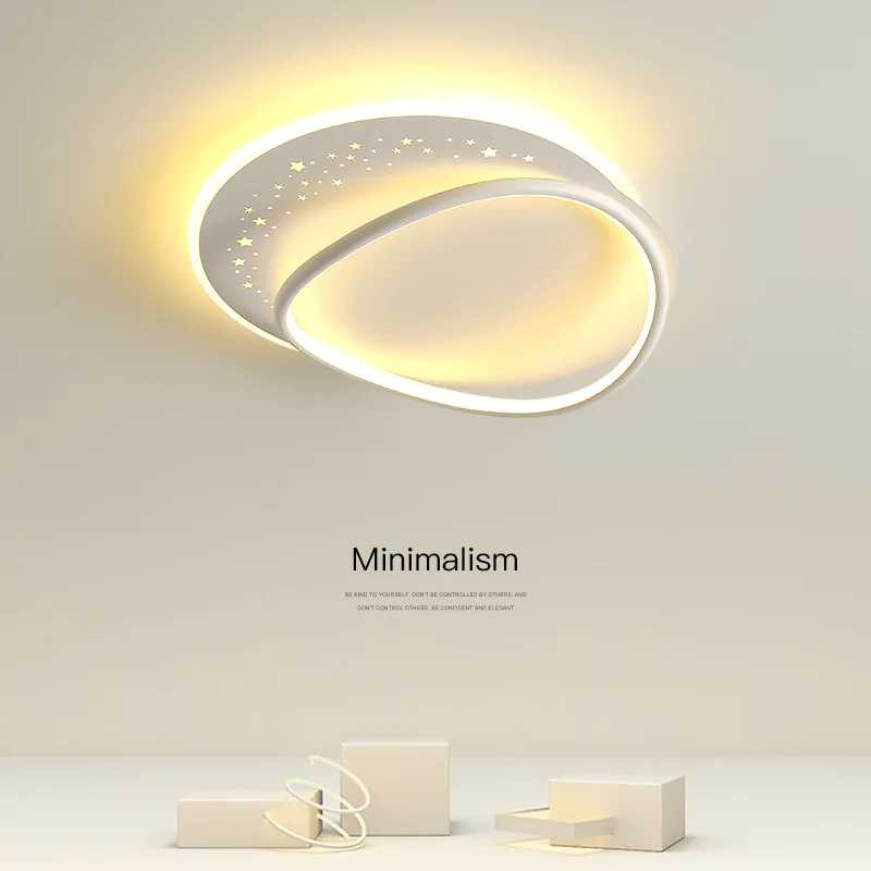 

Нордическая Современная Минималистичная серия, креативная потолочная лампа для спальни, круглая звезда, стандартный набор для всего дома, потолочная лампа, декоративная лампа для комнаты