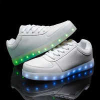 New Fashionable LED Light Up Shoes For Men And Women's Student Sports Shoes USB Charging Glowing Shoes Fluorescent Shoes Factory