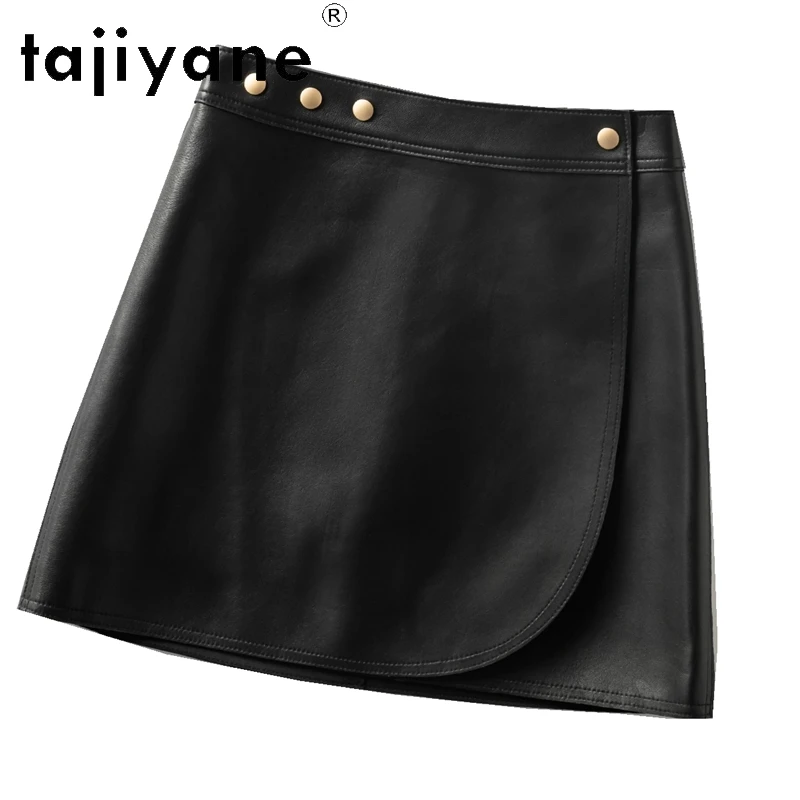 TAJIYANE Real Sheepskin Women Skirts 2024 New Arrivals Genuine Leather Short Skirt Autumn Winter Womans Clothing Юбка Шорты 5