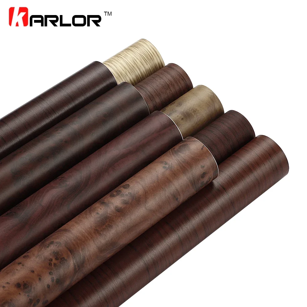 PVC Self-adhesive Wood Grain Textured Car Vinyl Wrap Film 30/10*100cm Car Internal Stickers DIY Wallpaper Furniture Accessorries