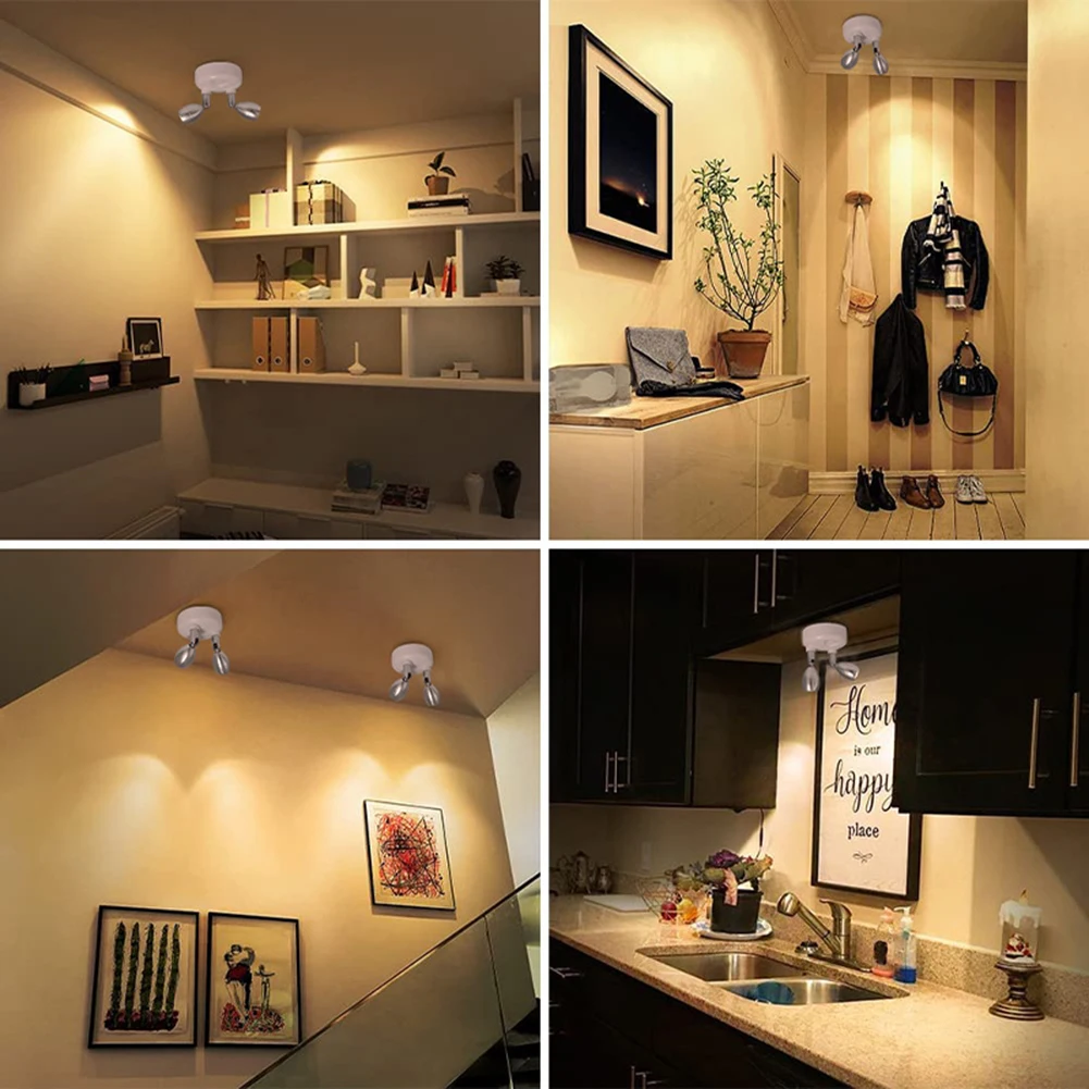 Description Picture 5 of item13 Colours Wireless Spotlight Battery Operated RGB Cabinet Light Light Last Up To 20000H Angle Adjustable for Living Room Closet