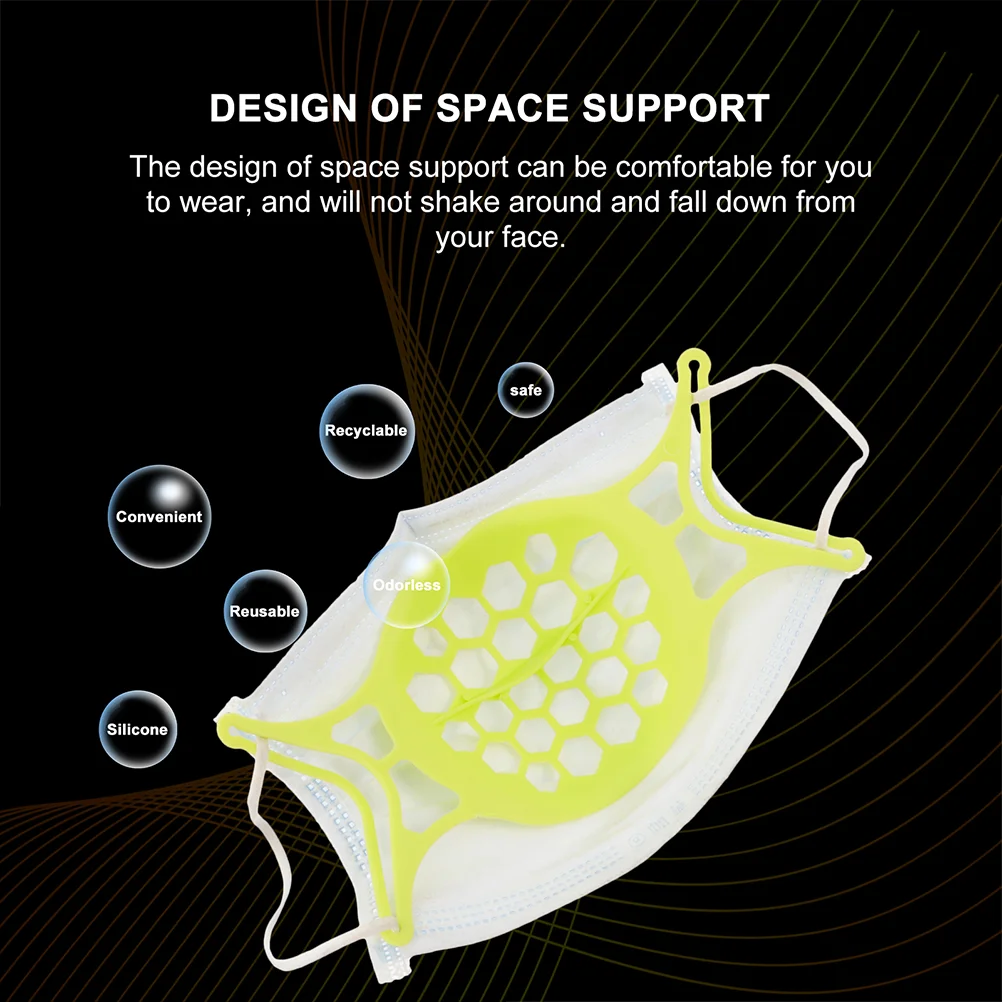 4 Pcs Mask Holder 3D Bracket Lipstick Protective Stand Support Pad Facial Inner Frame