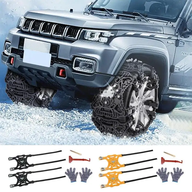 

Car Tire Snow Chains Portable Automobile Anti Snow Chains Tracked Anti-Skid Cars Winter Tire Wheels Chains Car Accessory