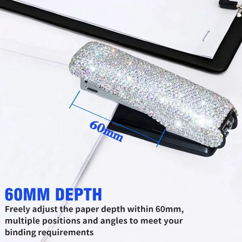 

Diamond Crystal Handmade Bling Dazzling Stapler For Office, School, Or Home