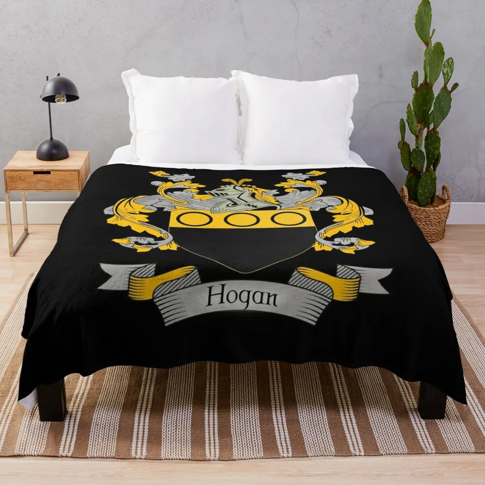 Hogan Coat Of Arms Hogan Family Crest Throw Coperta Letto Plaid Divano Singolo Trapunta Coperte