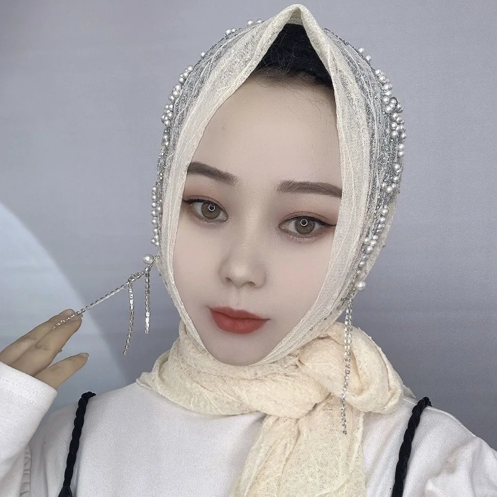 Hijab Muslim Women Shawl Headscarf Freeshipping Luxury Tassels Scarf Malaysia Prayer Kufi Islam Saudi Arabia Fashion New 05204