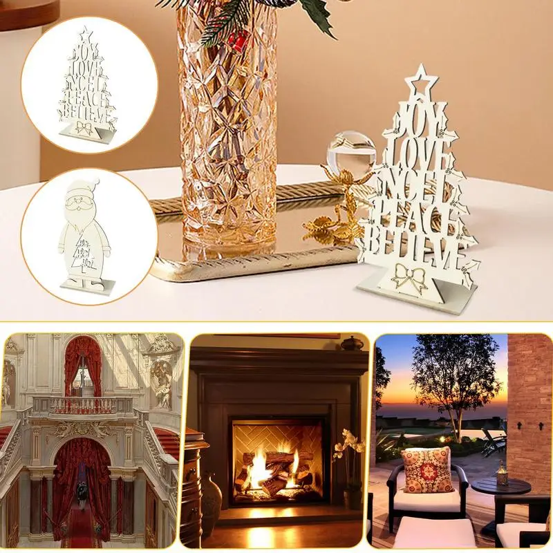 

Рождественское деревянное украшение для полки