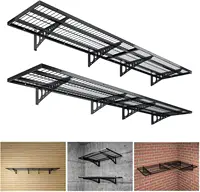 Storage Shelving Wall Mounted, 4 Pack 1.5x3.8ft, Loads 1000 lbs Heavy Duty Sturdy Shelves 1