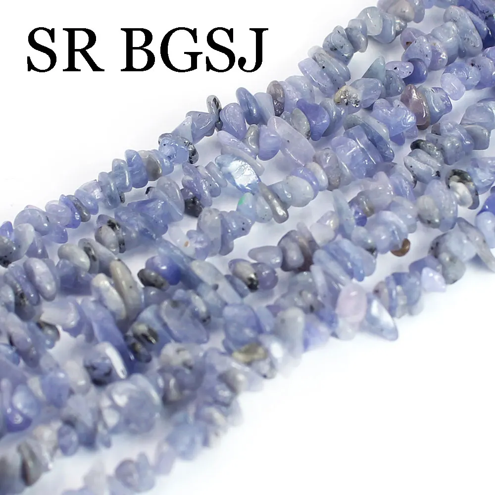 

3-5mm Small Freeform Tanzanite Gemstone Chips Jewerly Nugget Seed Beads Strand 34"