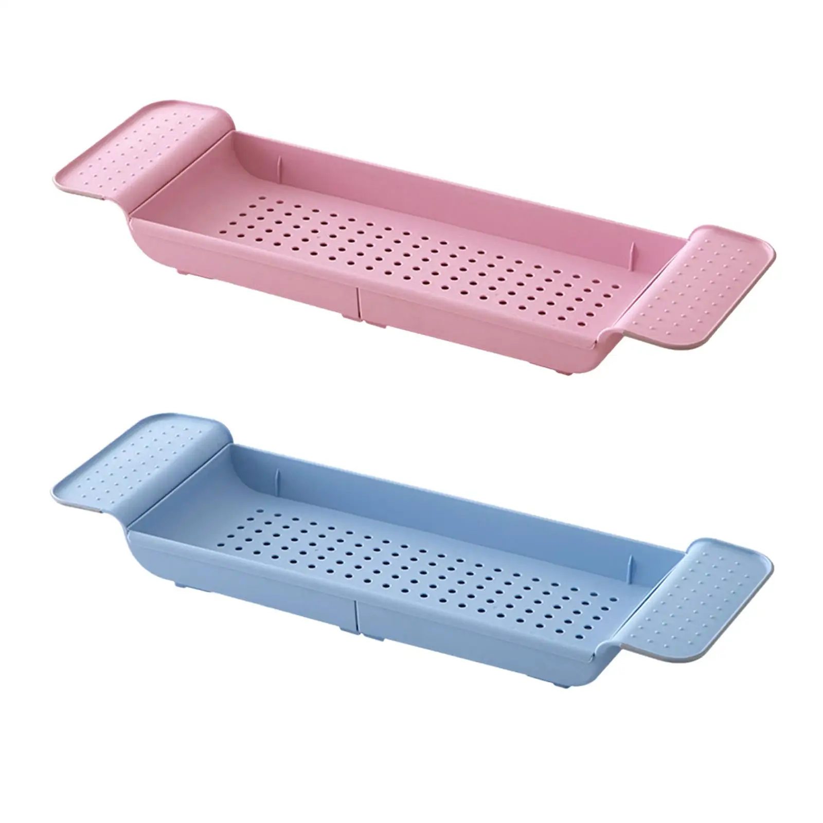 Expandable Bathtub Shelf, Bathtub Caddy, Adjustable Caddy Tray, Storage Rack, Multifunctional Organizer